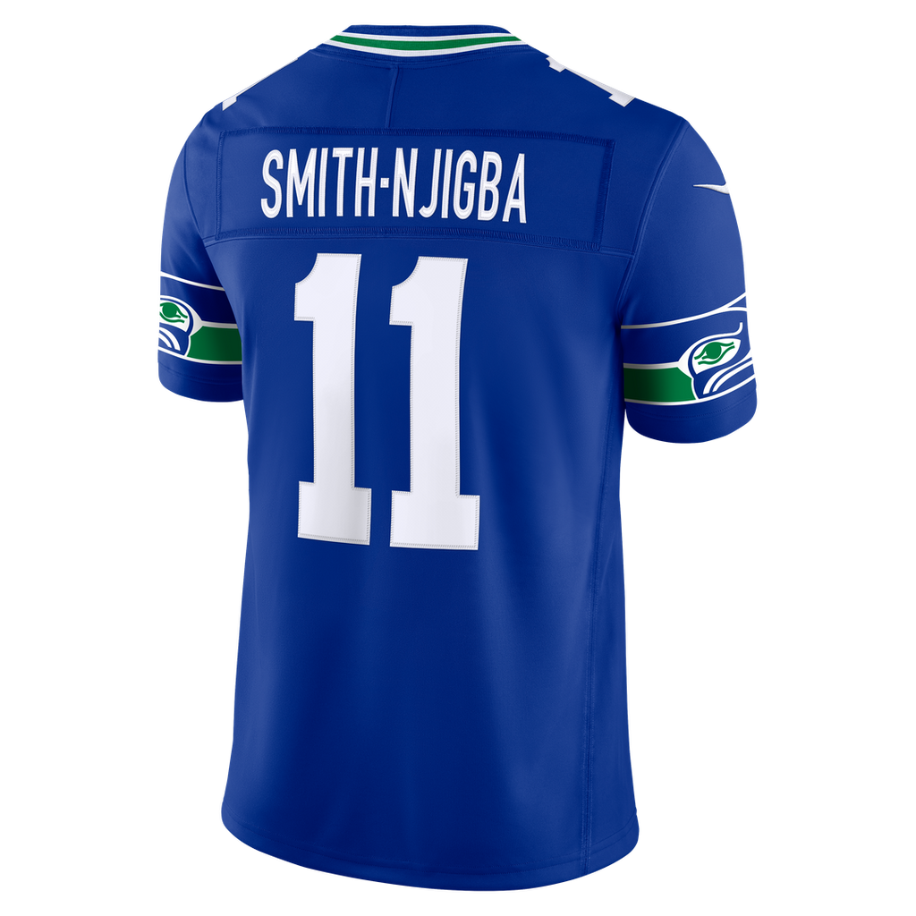 Seattle Seahawks Jaxon Smith-Njigba Nike White Vapor F.U.S.E. Stitched Limited Jersey