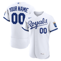 Kansas City Royals Nike White Home Authentic Custom Jersey