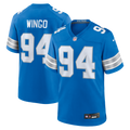 Detroit Lions Mekhi Wingo Nike Blue Team Game Jersey