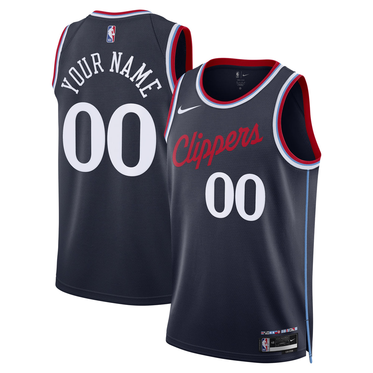 Los Angeles Clippers Nike Replica Icon Swingman Jersey - Custom - Unisex
