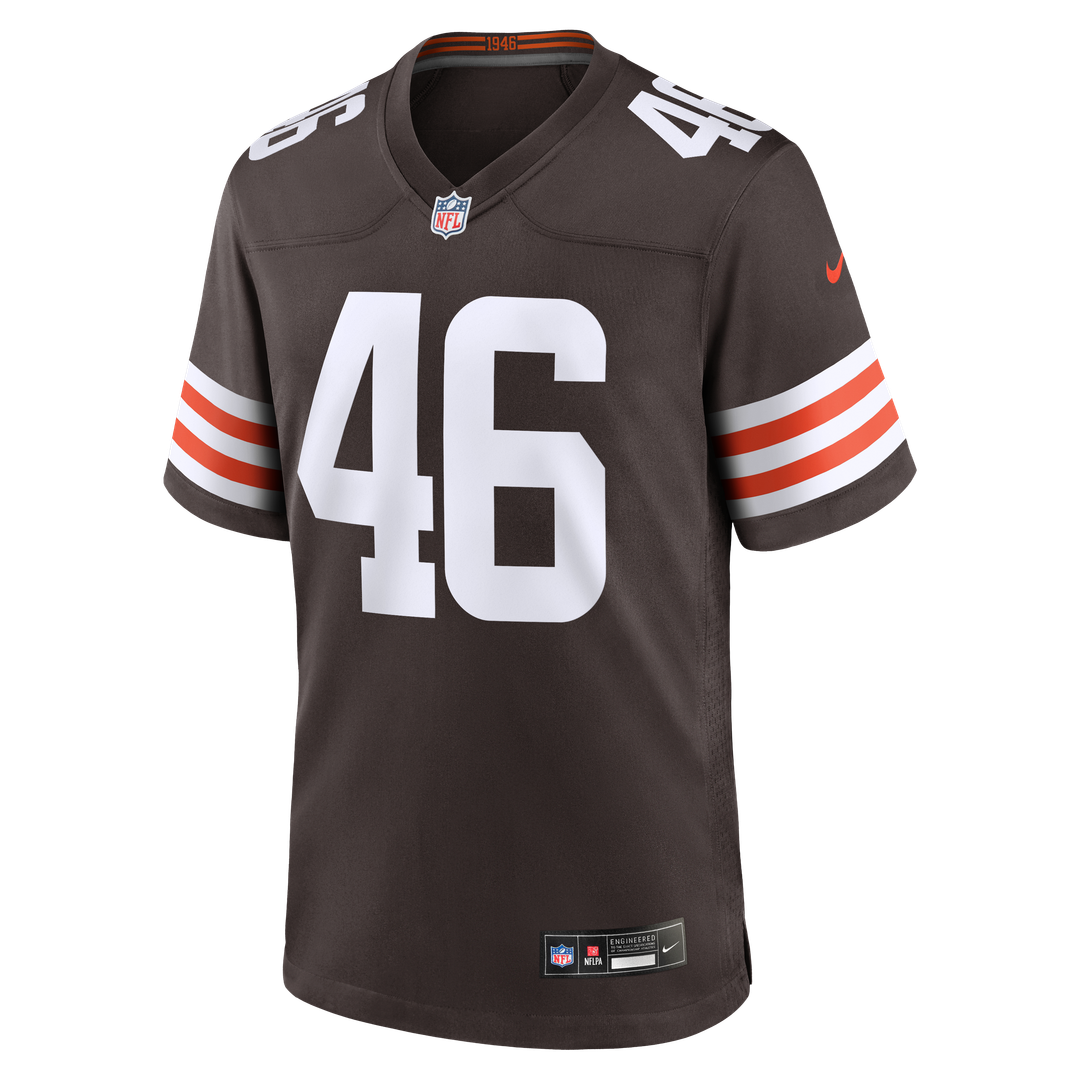 Cleveland Browns Don Fleming Nike Brown Retired Player Jersey