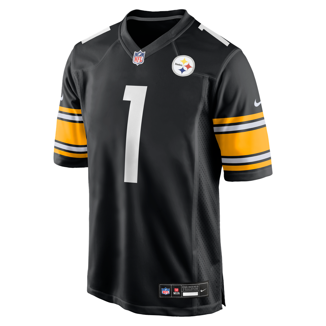 Pittsburgh Steelers Number 1 Groom Nike Black Game Jersey
