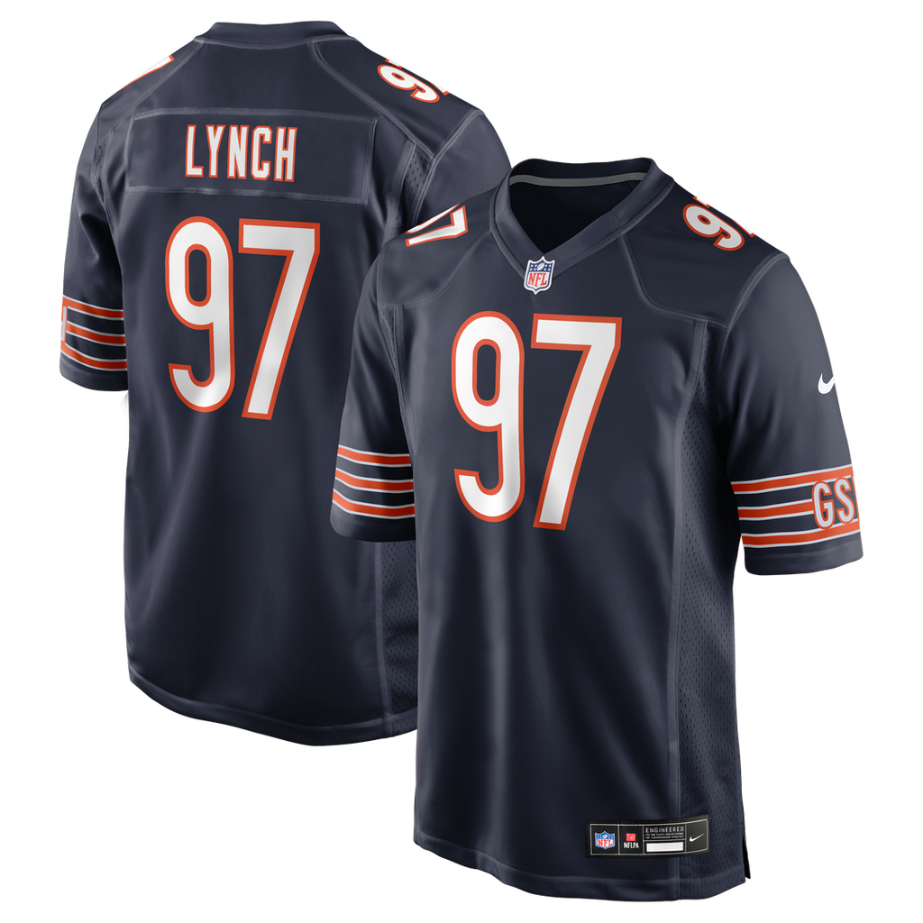 Chicago Bears James Lynch Nike Navy Team Game Jersey
