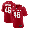 Arizona Cardinals Aaron Brewer Nike Cardinal Team Game Jersey