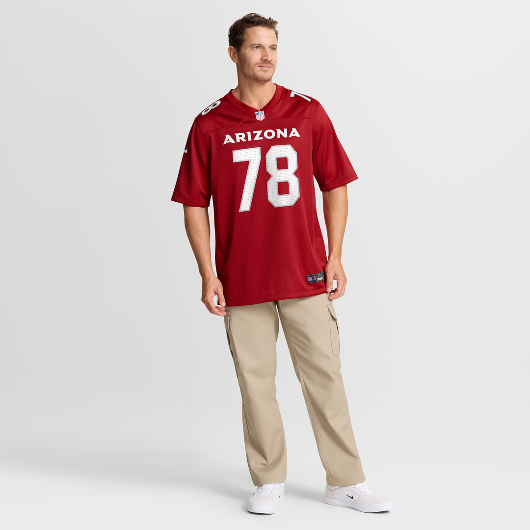 Arizona Cardinals Josh Fryar Nike Cardinal Team Game Jersey