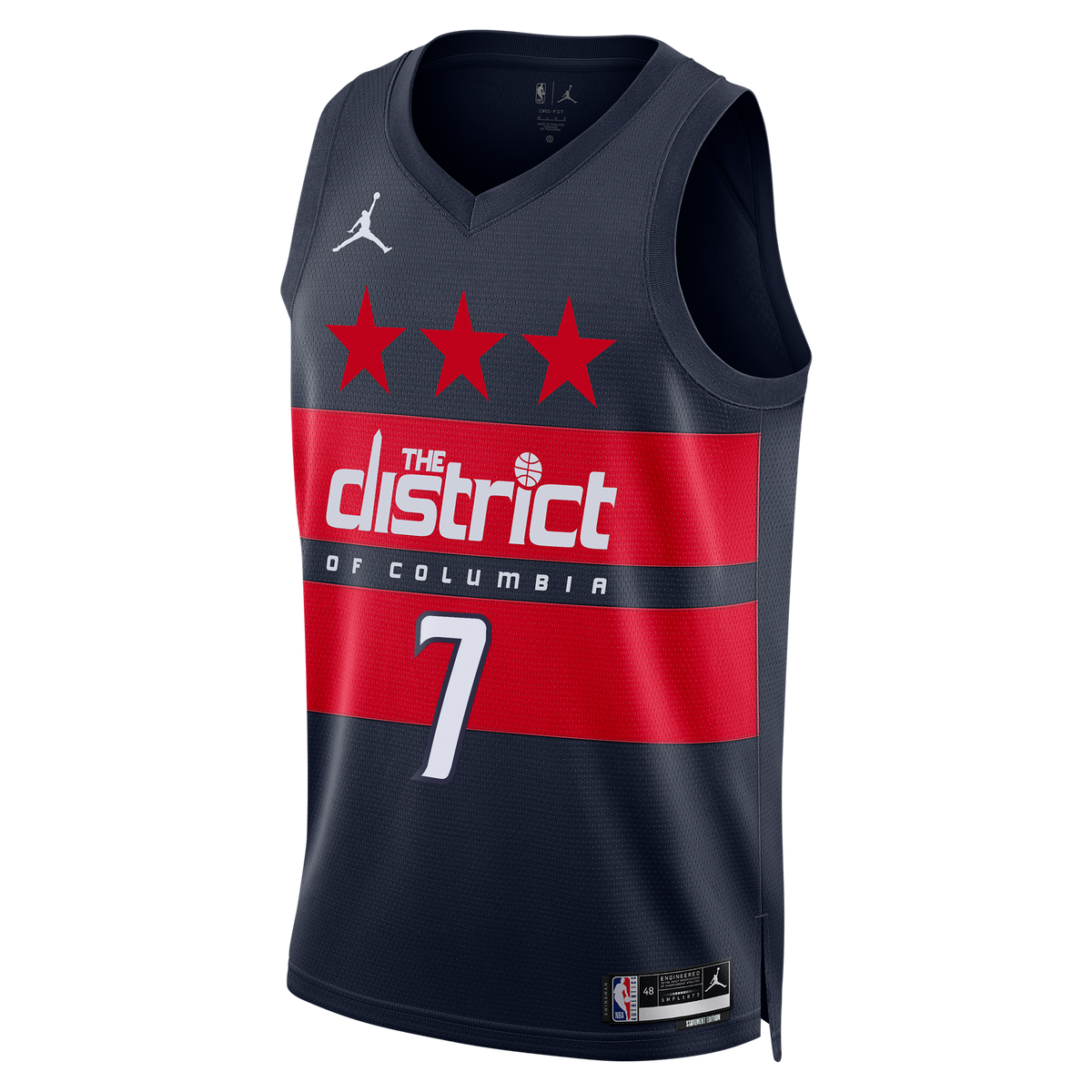 Washington Wizards Jordan Brand Statement Edition Swingman Jersey - Navy - Bub Carrington