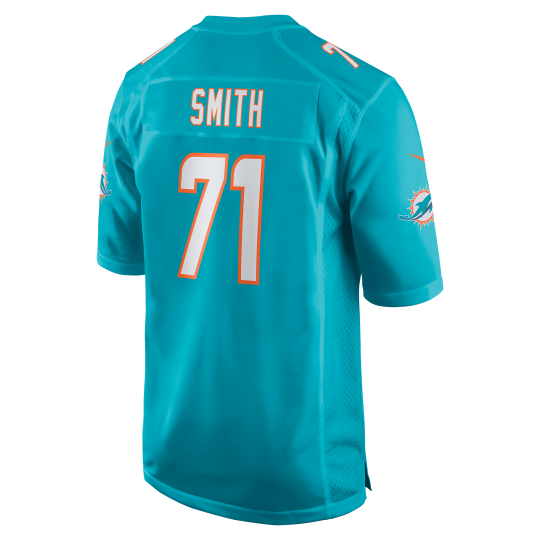 Miami Dolphins Kion Smith Nike Aqua Game Jersey