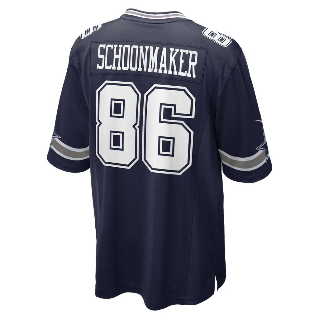 Dallas Cowboys Luke Schoonmaker Nike Navy Team Game Jersey