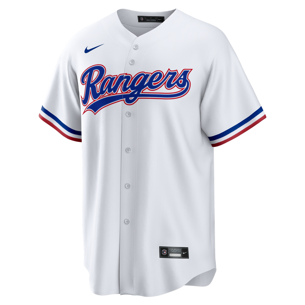 Texas Rangers Nike White Home Big & Tall Replica Jersey