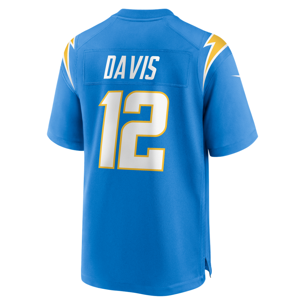Los Angeles Chargers Derius Davis Nike Powder Blue Team Game Jersey
