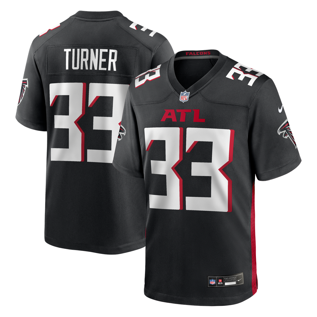 Atlanta Falcons Michael Turner Nike Black Game Retired Player Jersey
