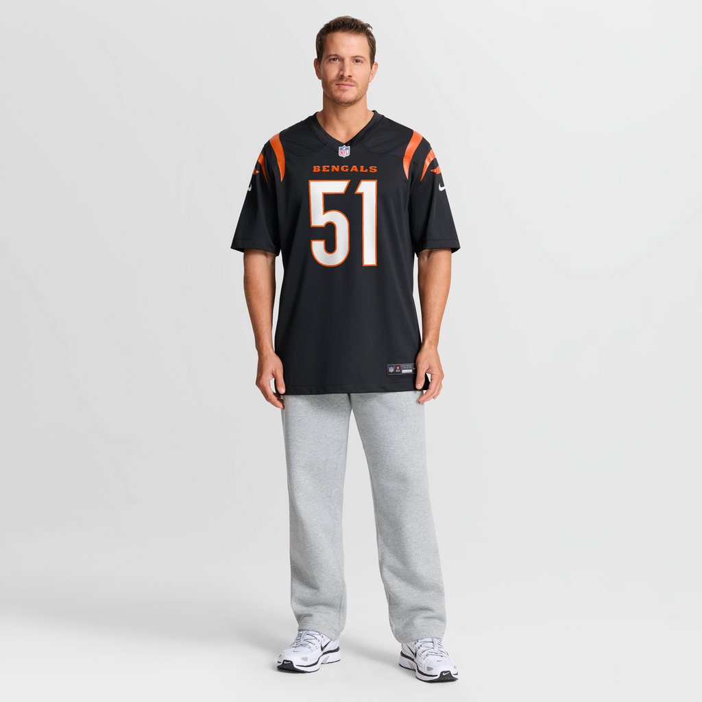 Cincinnati Bengals Isaiah Foskey Nike Black Team Game Jersey