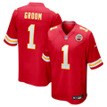 Kansas City Chiefs Number 1 Groom Nike Red Game Jersey