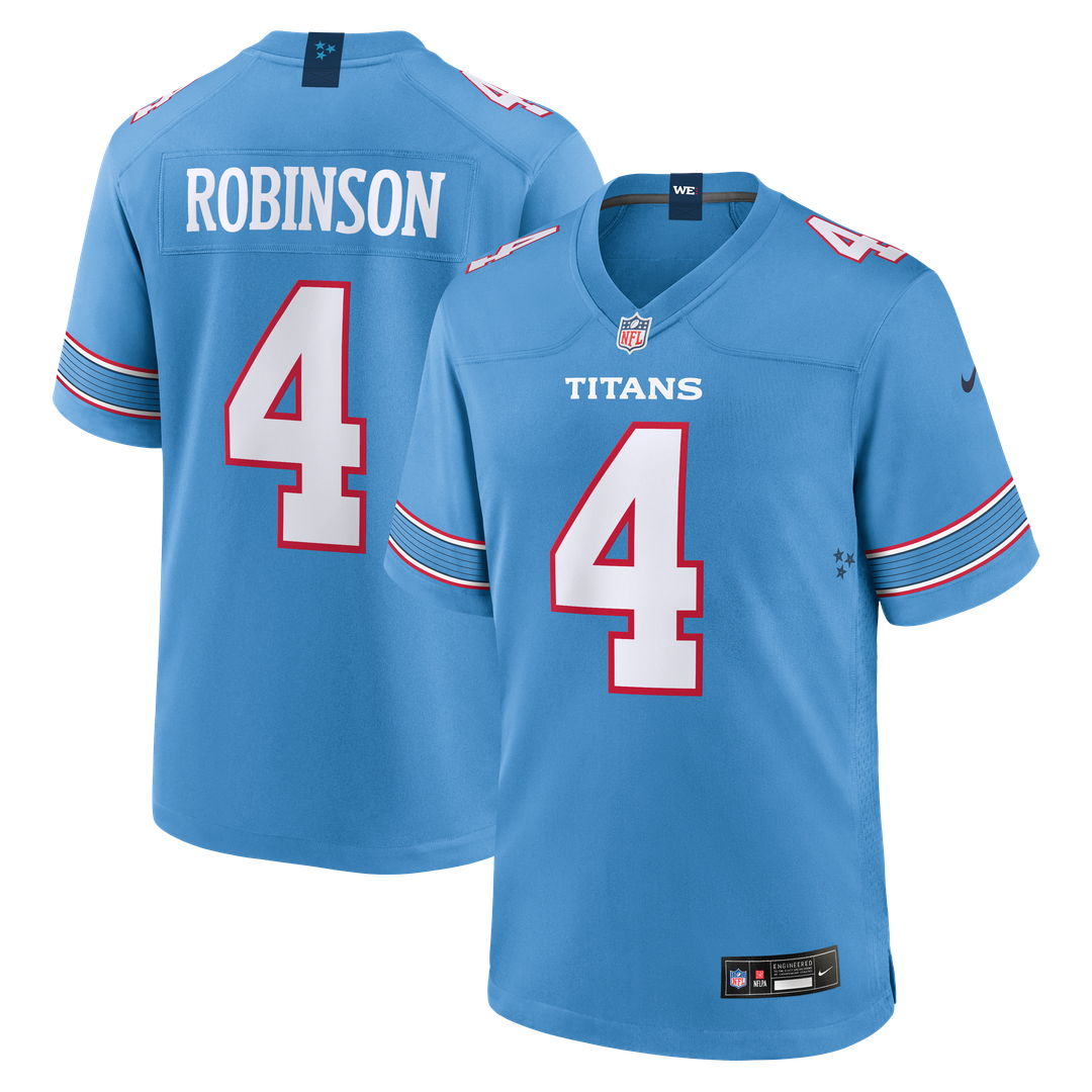 Tennessee Titans Wan'Dale Robinson Nike White Game Jersey