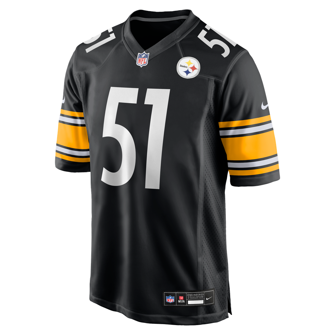 Pittsburgh Steelers Nick Herbig Nike Black Game Jersey