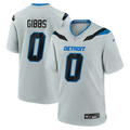 Detroit Lions Jahmyr Gibbs Nike Silver 2026 Rivalries Collection Game Jersey