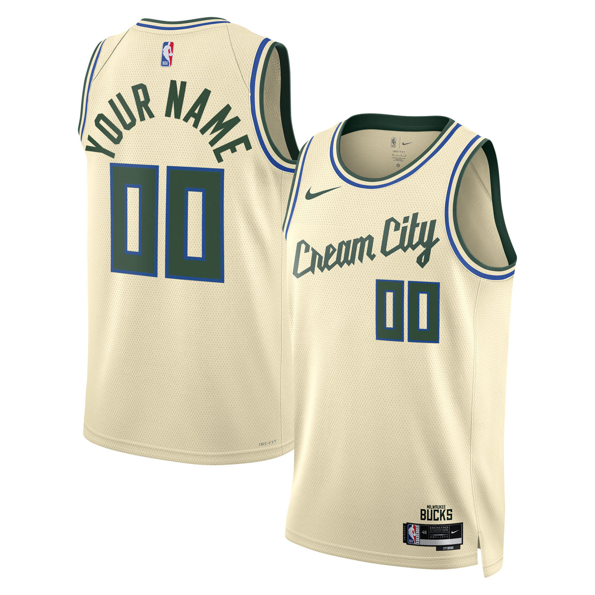 Nike Milwaukee Bucks 2025/26 City Edition Swingman Jersey - Custom - Unisex