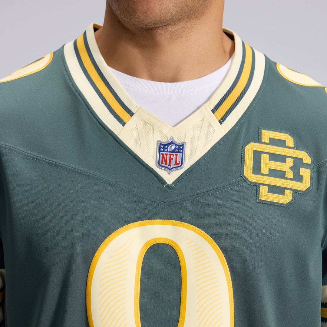Green Bay Packers Christian Watson Nike Green 2026 Rivalries Collection Stitched Limited Jersey