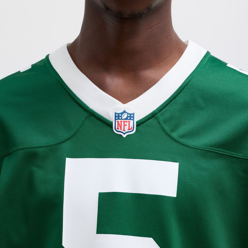 New York Jets Garrett Wilson Nike Legacy Black Alternate Game Jersey