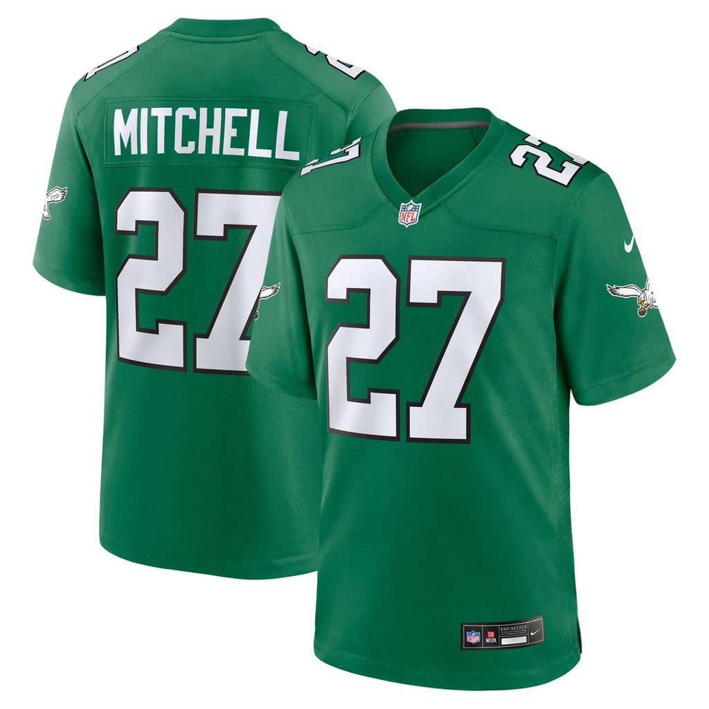 Philadelphia Eagles Quinyon Mitchell Nike Kelly Green Alternate Game Jersey