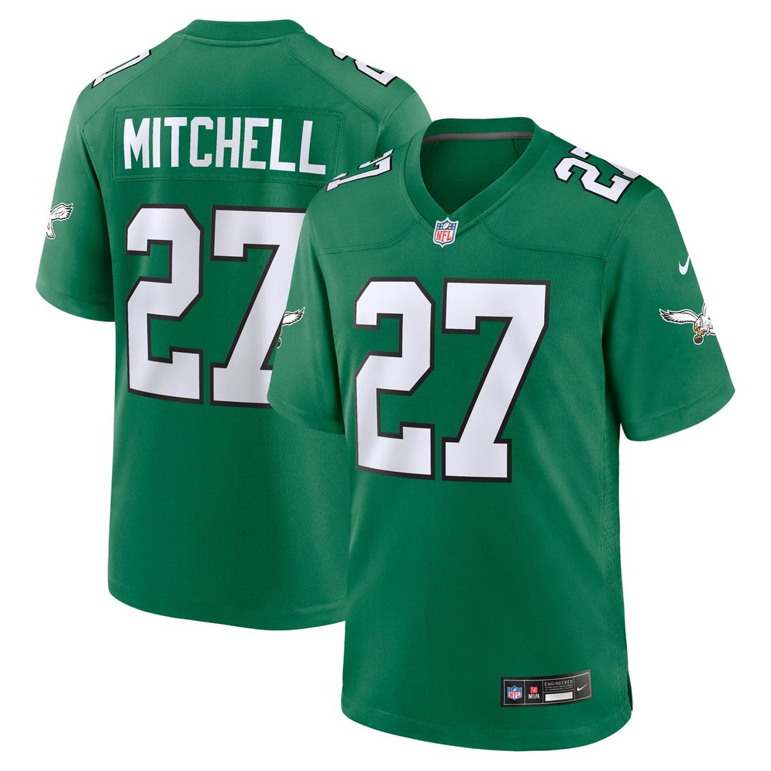Philadelphia Eagles Quinyon Mitchell Nike Black Alternate Game Jersey