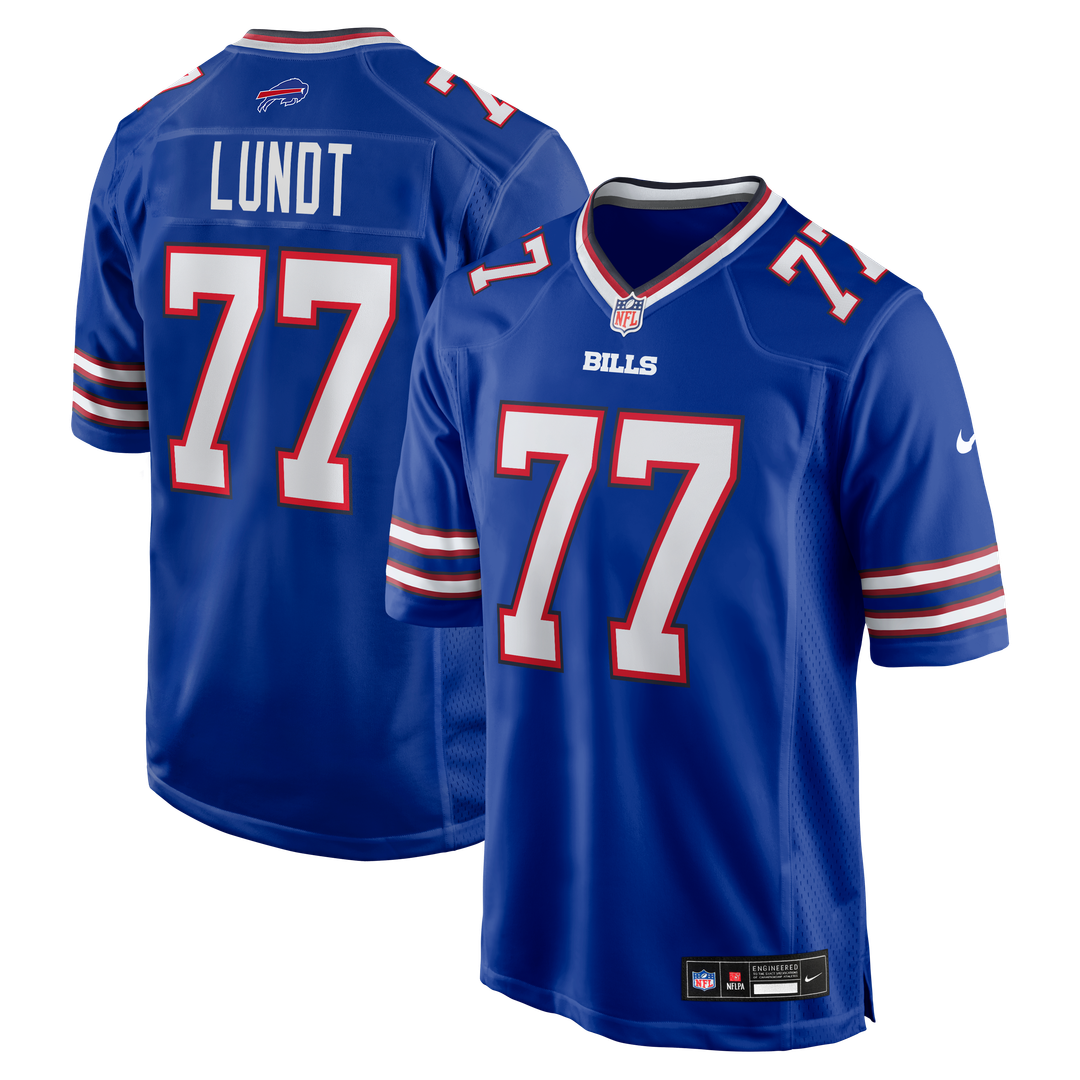Buffalo Bills Chase Lundt Nike Royal Team Game Jersey