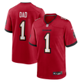 Tampa Bay Buccaneers Number 1 Dad Nike Red Game Jersey