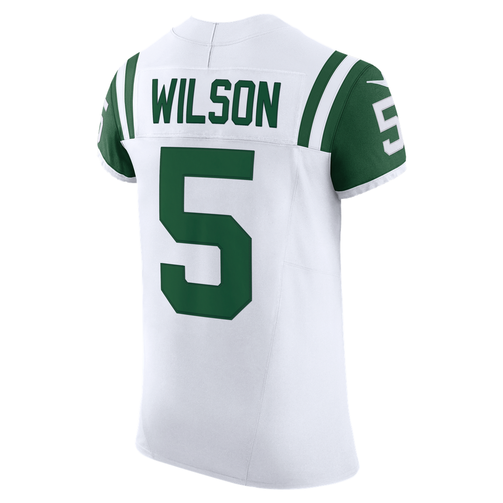 New York Jets Garrett Wilson Nike White Classic Alternate Vapor F.U.S.E. Elite Jersey