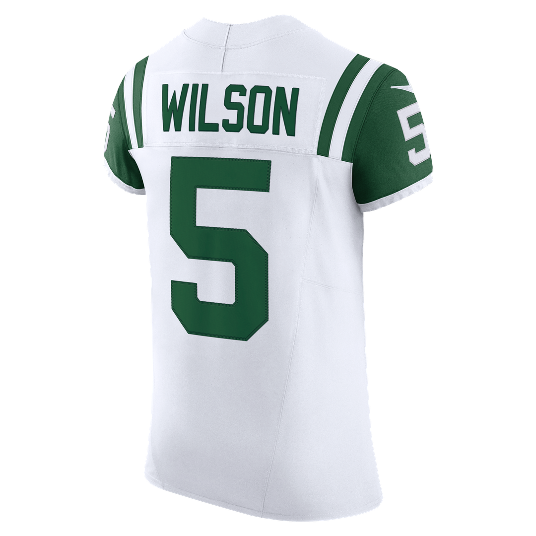 New York Jets Garrett Wilson Nike White Classic Alternate Vapor F.U.S.E. Elite Jersey
