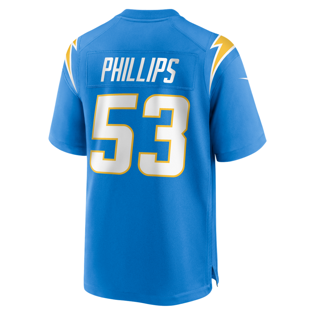 Los Angeles Chargers Del'Shawn Phillips Nike Powder Blue Team Game Jersey