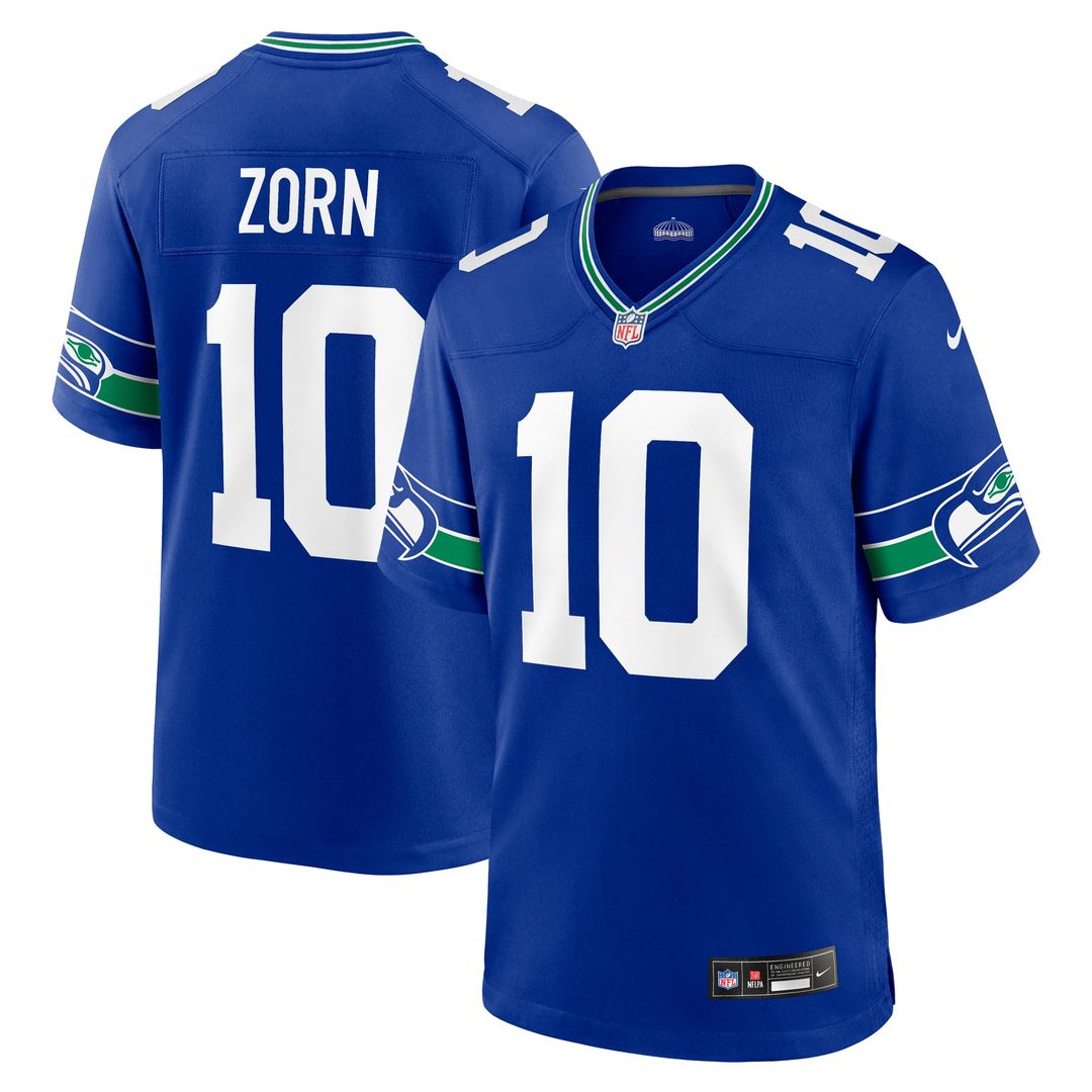 Seattle Seahawks Jim Zorn Nike Royal Retired Player Alternate Game Jersey