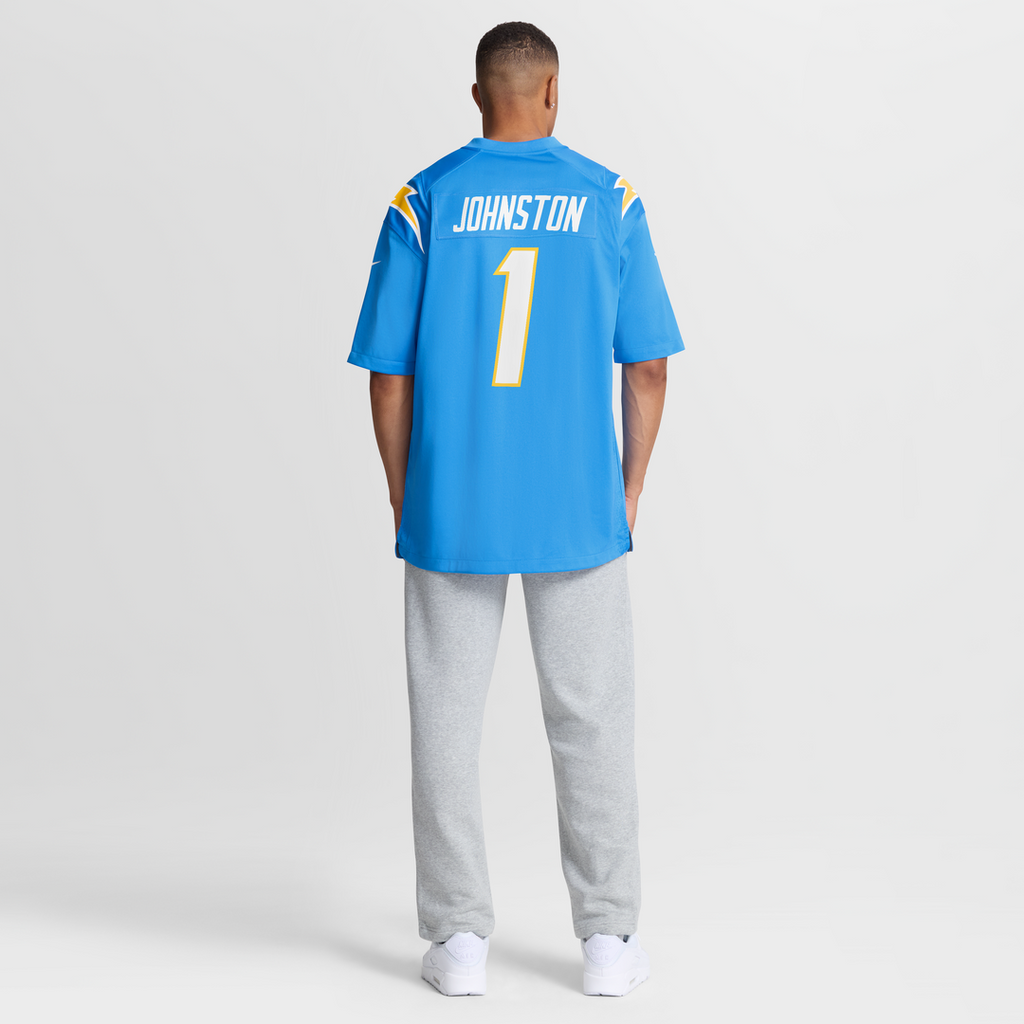 Los Angeles Chargers Quentin Johnston Nike Powder Blue Game Player Jersey