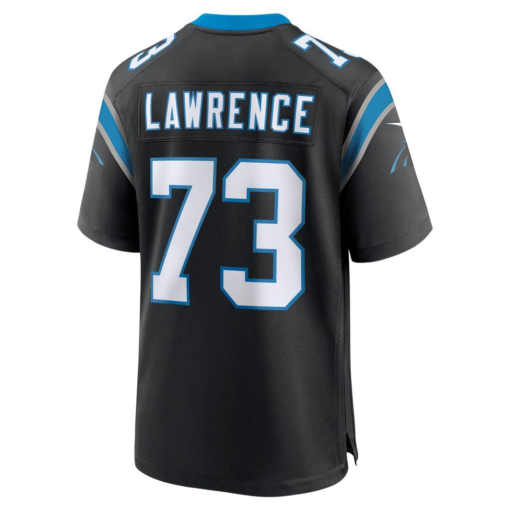 Carolina Panthers Rashard Lawrence Nike Black Game Jersey