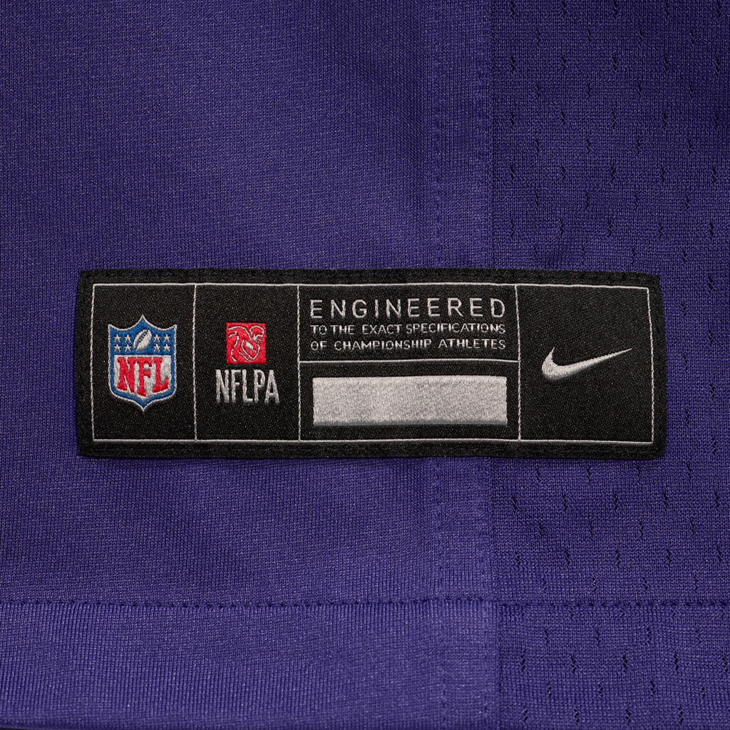 Baltimore Ravens Carson Vinson Nike Purple Team Game Jersey