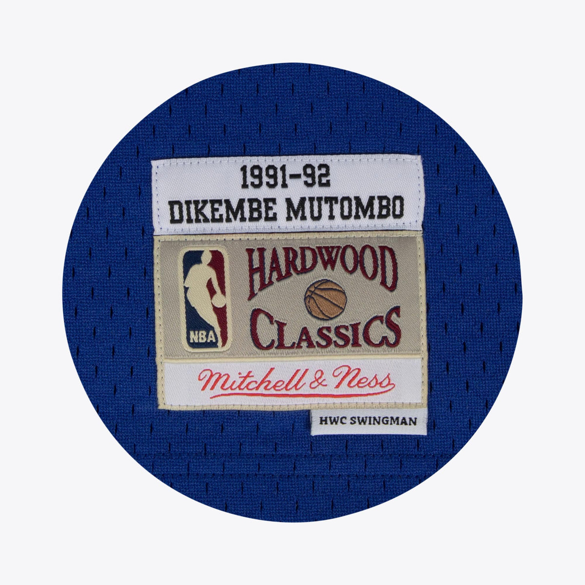 Denver Nuggets Dikembe Mutombo 1991 Hardwood Classics Home Swingman Jersey By Mitchell & Ness - White