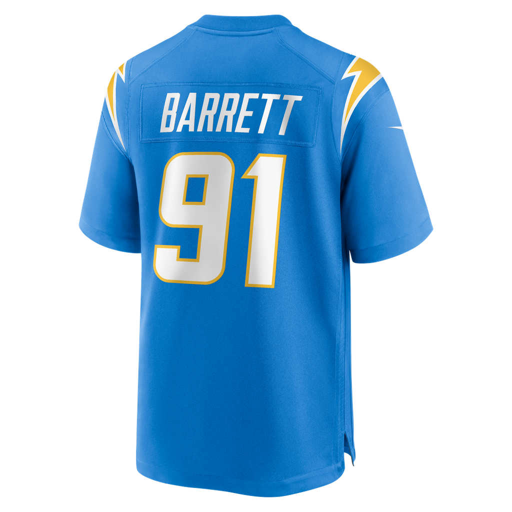 Los Angeles Chargers Nick Barrett Nike Powder Blue Team Game Jersey