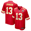 Kansas City Chiefs Nazeeh Johnson Nike Red Game Player Jersey