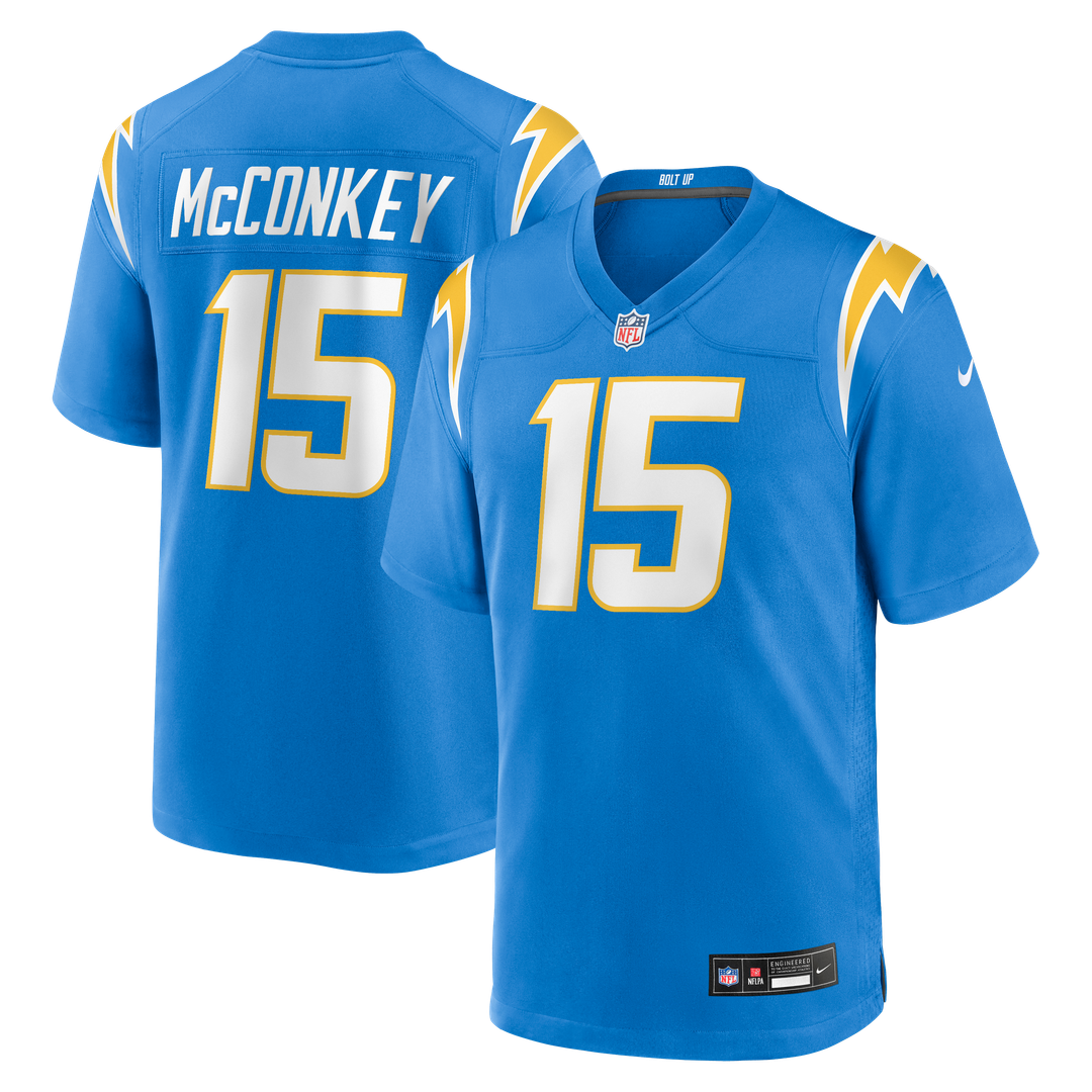 Los Angeles Chargers Ladd McConkey Nike Navy Alternate Super Chargers Game Player Jersey