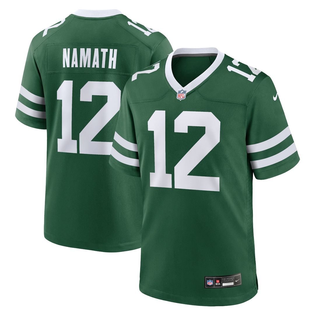 New York Jets Joe Namath Nike White Classic Alternate Retired Player Game Jersey