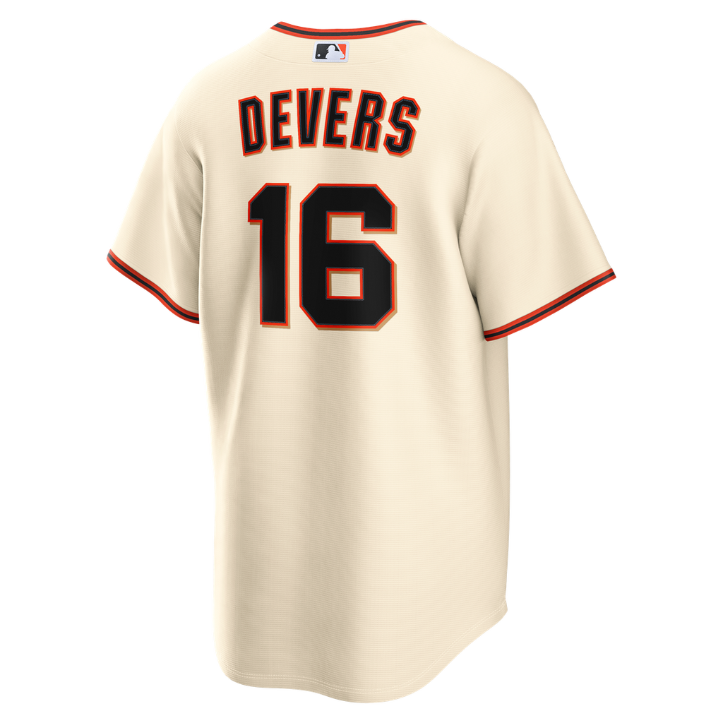 San Francisco Giants Rafael Devers Nike Cream Home Replica Jersey