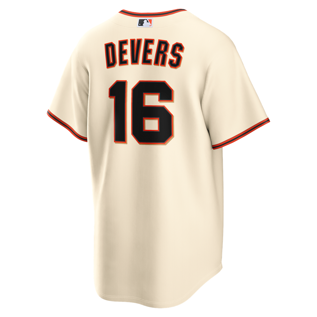 San Francisco Giants Rafael Devers Nike Cream Home Replica Jersey