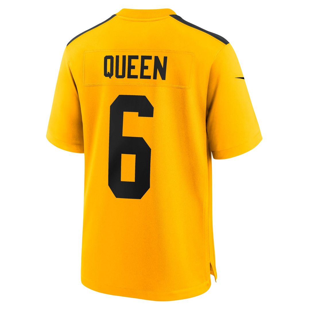 Pittsburgh Steelers Patrick Queen Nike Gold Alternate 1933 Throwback Game Jersey