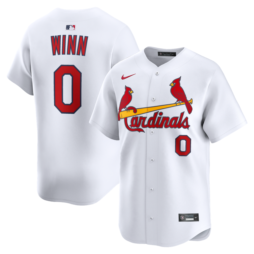 St. Louis Cardinals Masyn Winn Nike White Home Limited Jersey