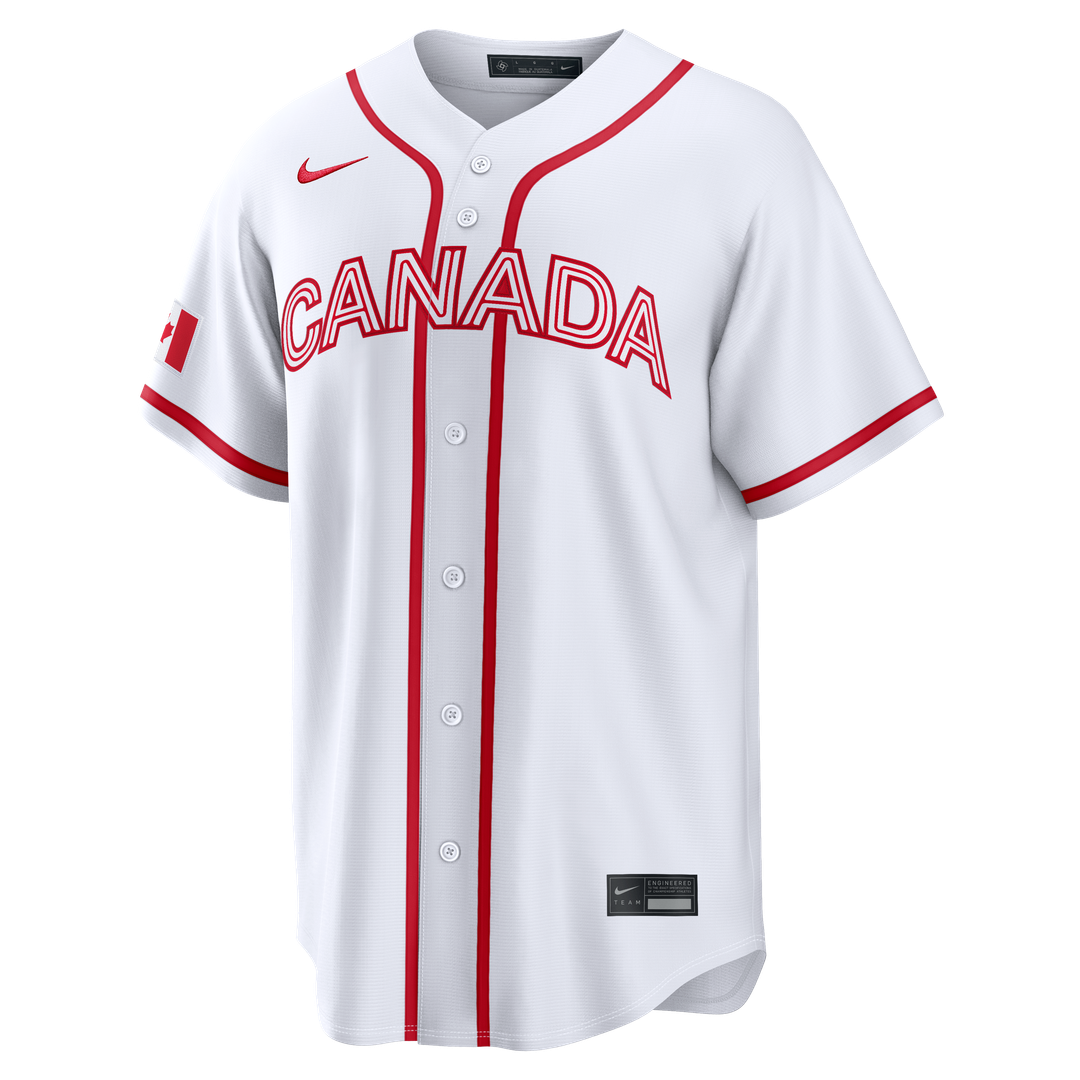 Canada Baseball Josh Naylor Nike White 2026 World Baseball Classic Home Stadium Jersey