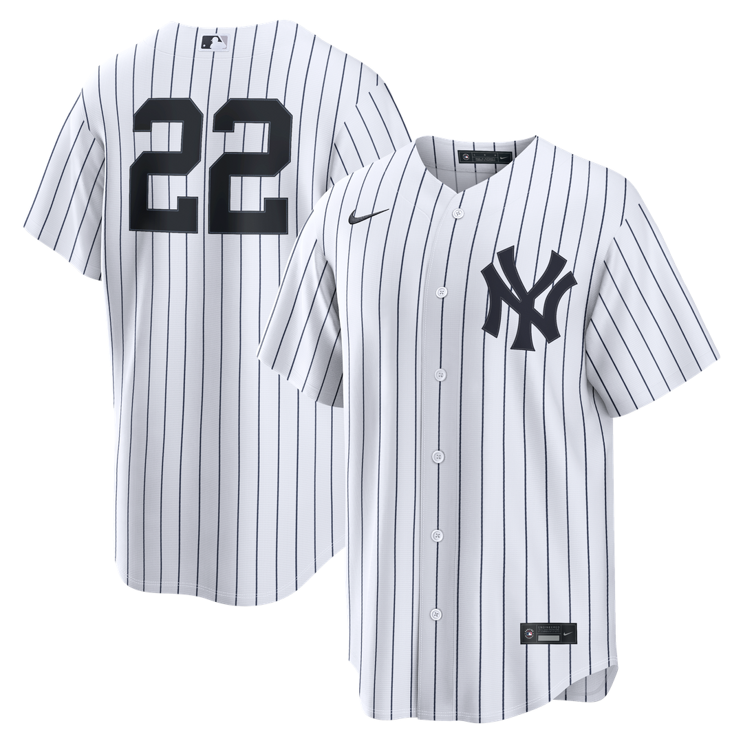 New York Yankees Ben Rice Nike White Home Replica Jersey