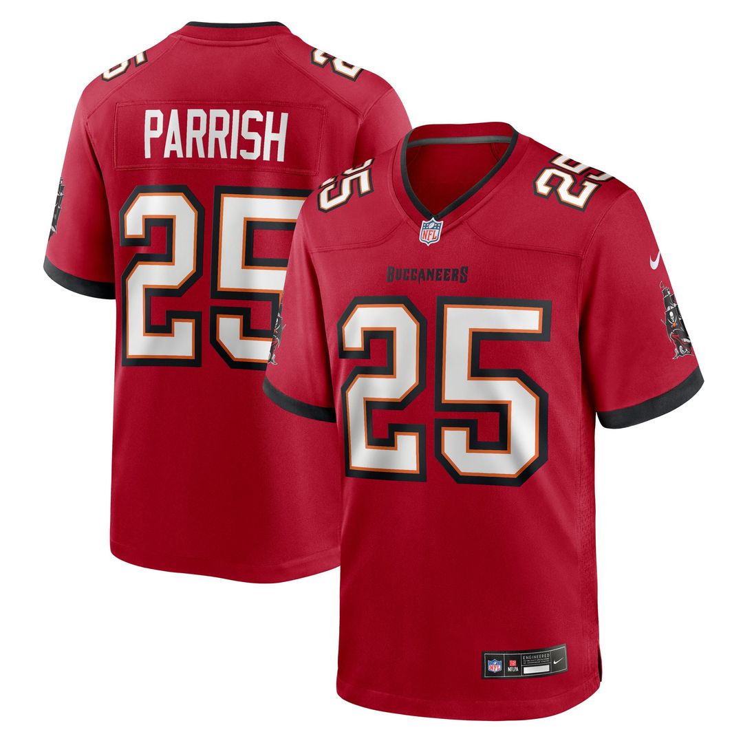 Tampa Bay Buccaneers Jacob Parrish Nike Red Team Game Jersey