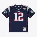 New England Patriots Tom Brady Mitchell & Ness Navy Super Bowl XXXVI Authentic Throwback Jersey