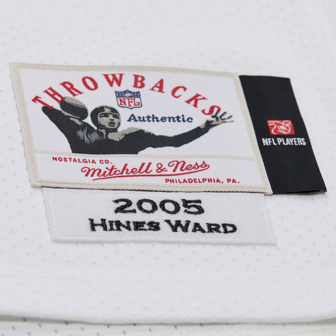 Pittsburgh Steelers Hines Ward Mitchell & Ness White 2005 Authentic Throwback Retired Player Jersey