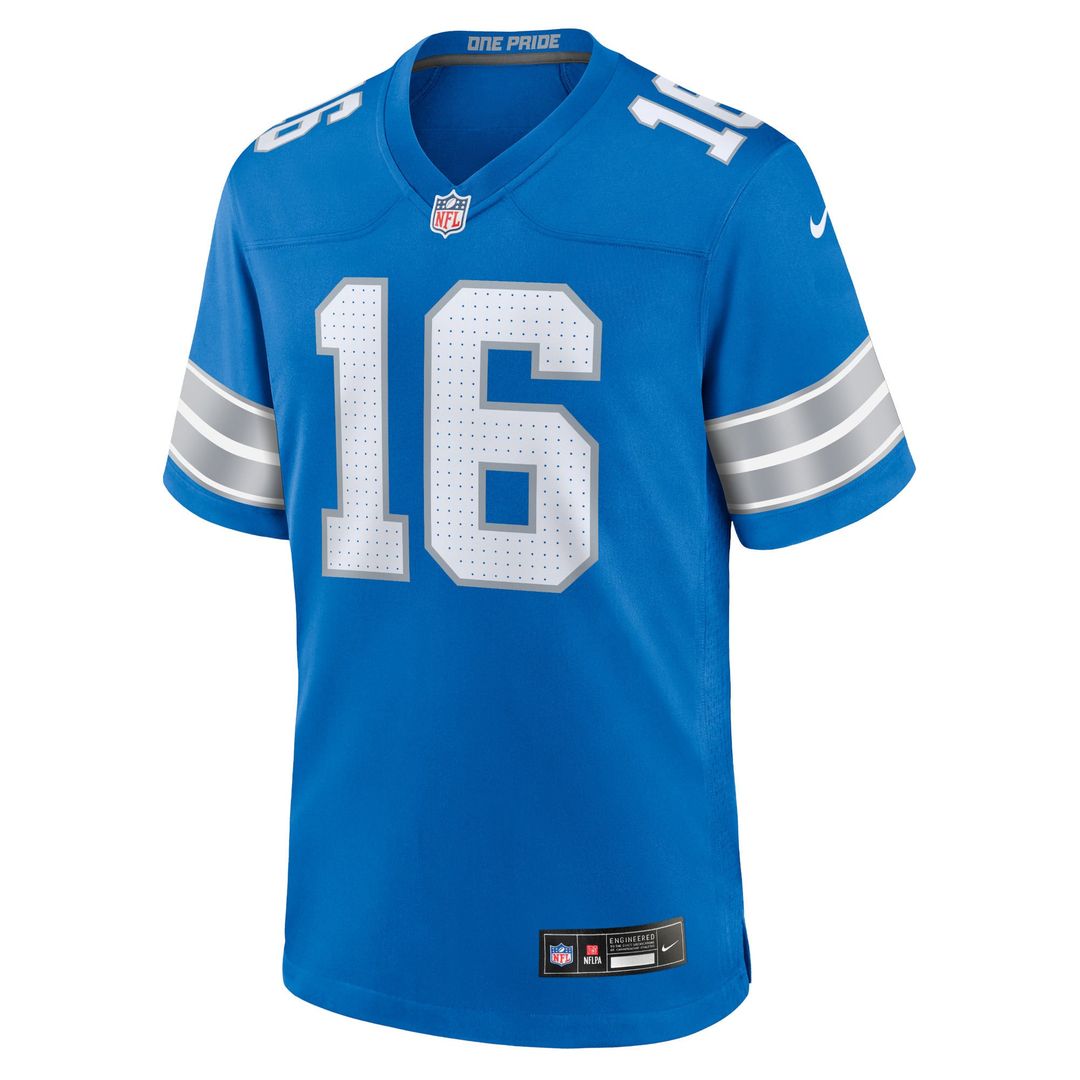 Detroit Lions Jared Goff Nike White Game Jersey