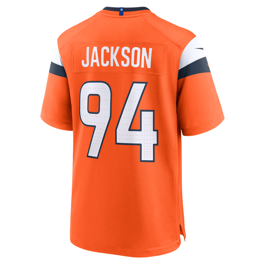 Denver Broncos Jordan Jackson Nike Orange Team Game Jersey